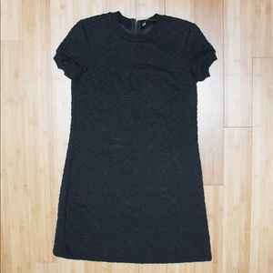 Black Zara Short Sleeve Casual Small Mini Dress